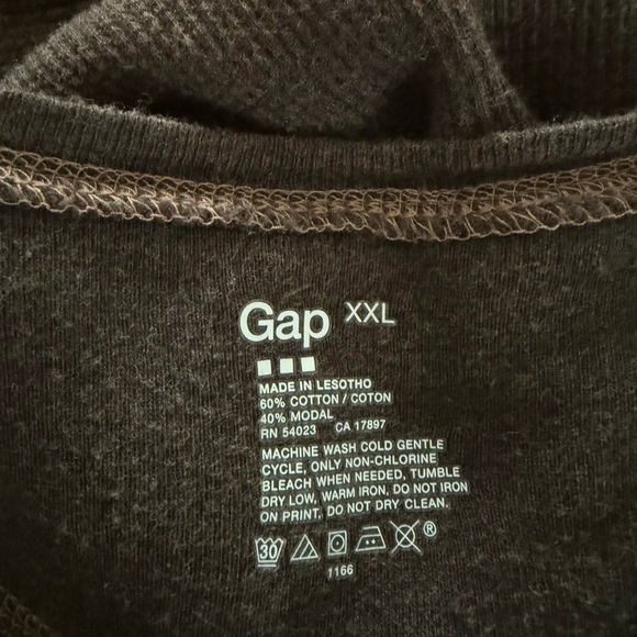 GAP Ribbed Cotton Long Sleeve Top Size 2X Activewear Athleisure - Picture 6 of 6